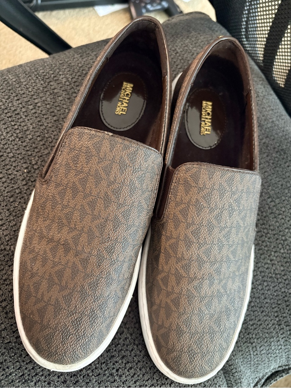 Michael Kors Women’s Brown Slip-On Sneakers